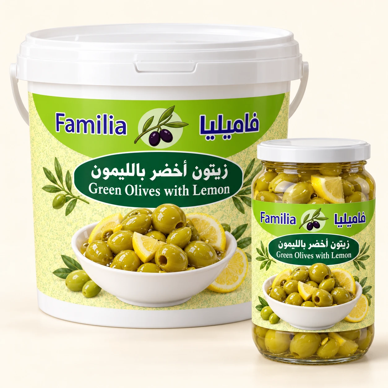 Green Olives with Lemon — packaging preview